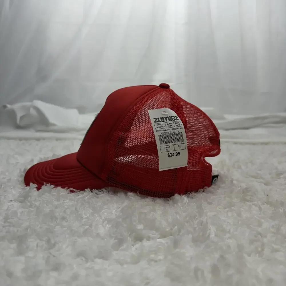 Cookies Sf Red‎ White Black Snapback Adjustable Men's Casual Baja Hat One Size